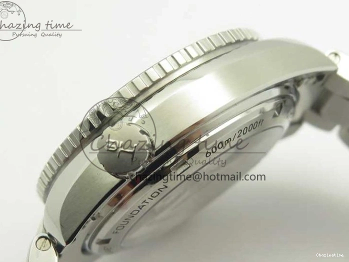 0312 Chic Planet Ocean 600M Co-Axial GMT 43.5mm VSF 1:1 Best Edition Black Dial Silver Markers on SS Bracelet A8605 Super Clone 8025